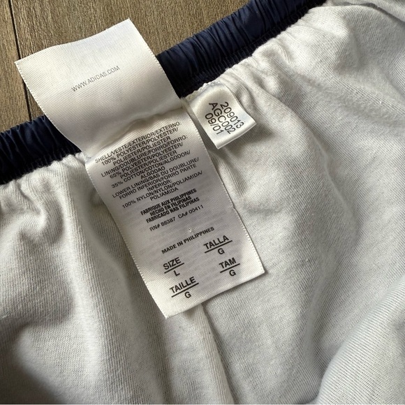 Vtg 90s Y2K women’s adidas windbreaker pant blue size large - Picture 4 of 7